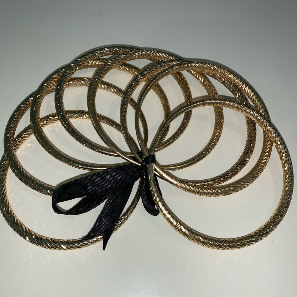 Gold Bangle Set - Picture 3 of 4